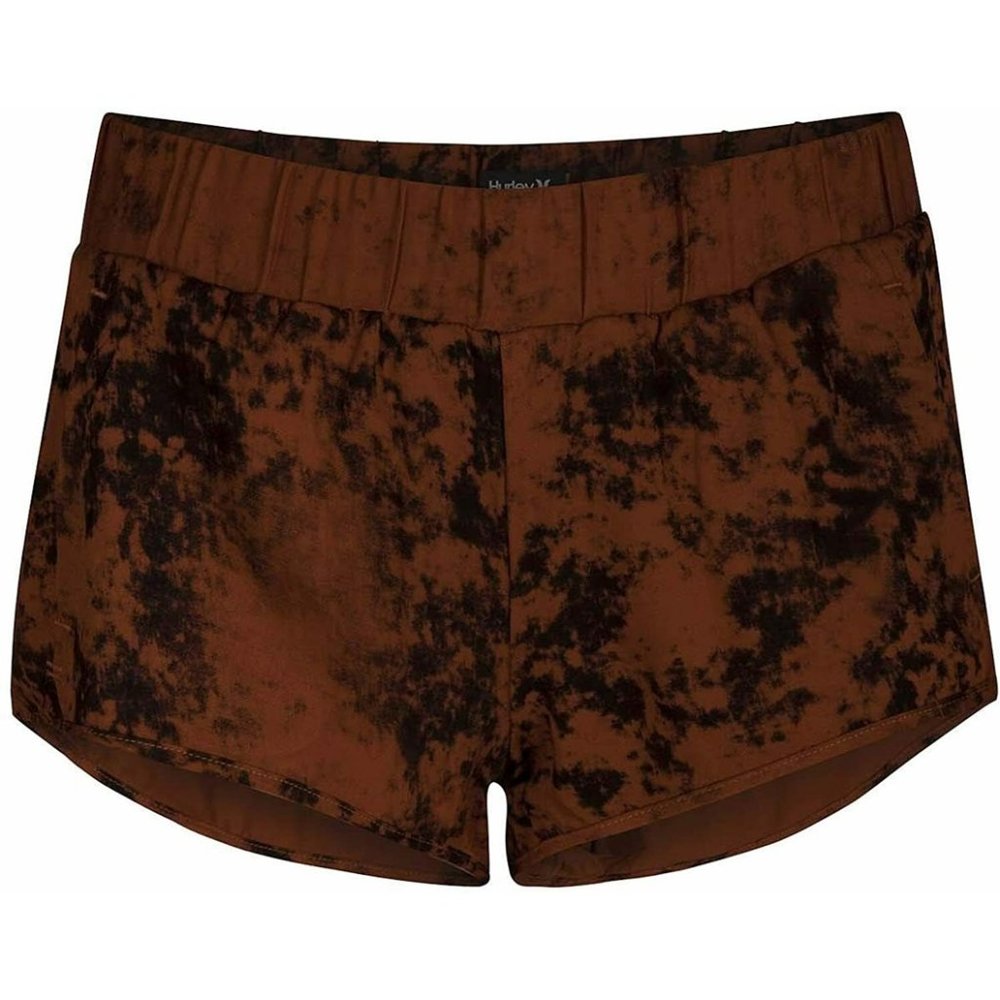 Hurley Women's Wash Beach Walk Shorts - Brown Dark Russet